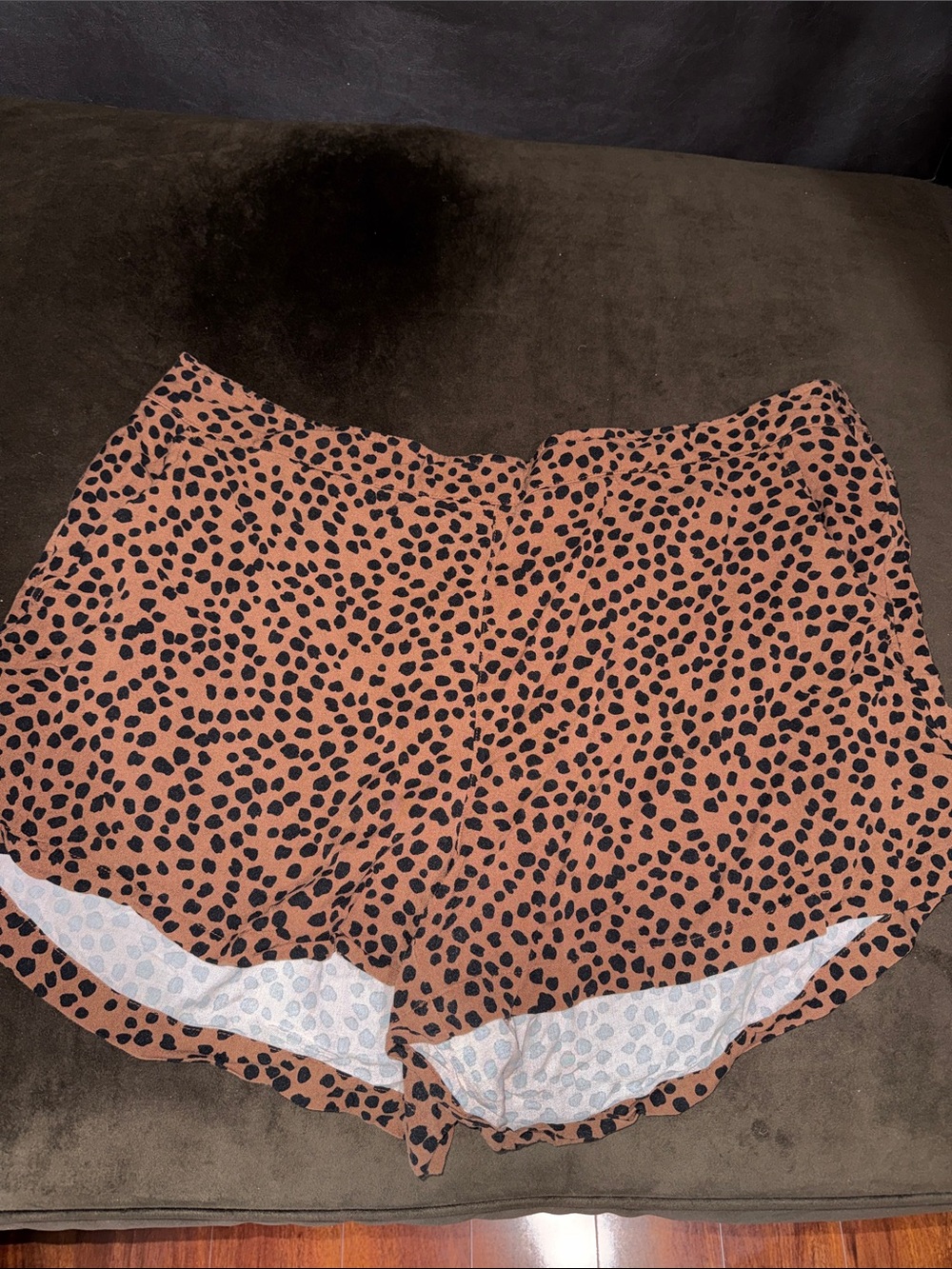 Old Navy Brown and Black Leopard Print Women’s Shorts